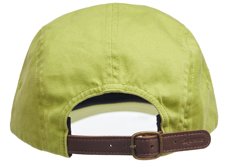 Supreme Washed Chino Twill Camp Cap Cap (SS22) Dark Lime