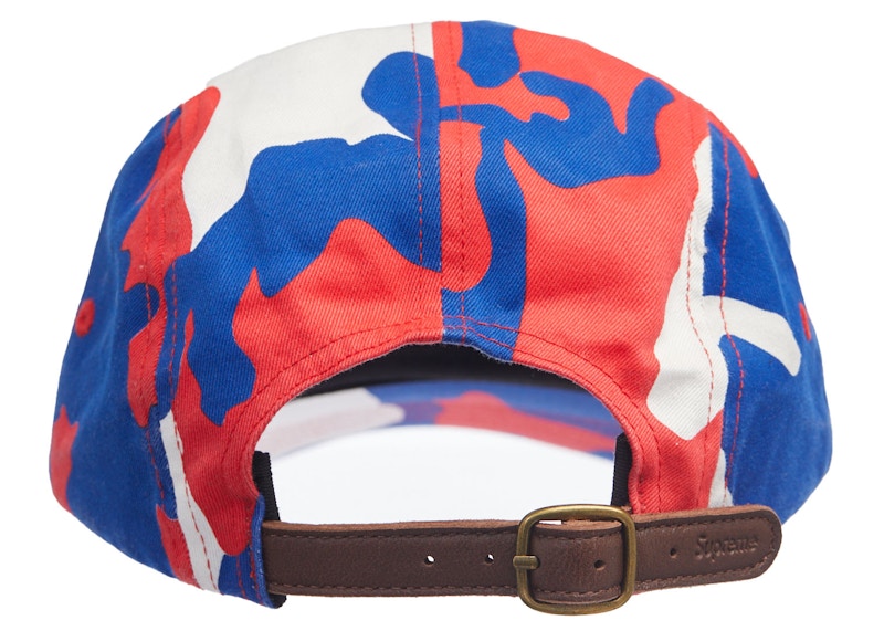 Supreme Washed Chino Twill Camp Cap Cap (SS22) Red Camo