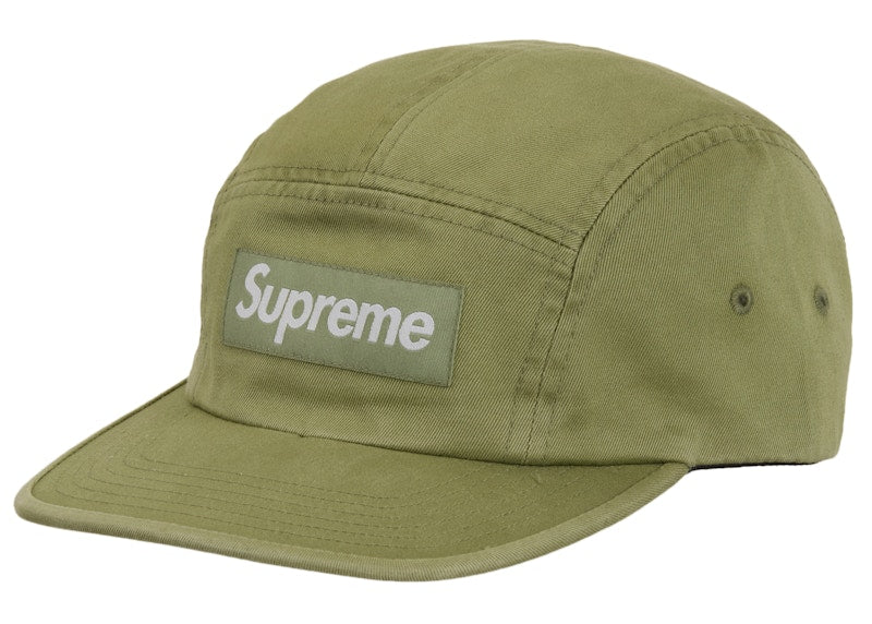 Supreme Washed Chino Twill Camp Cap (SS24) Olive