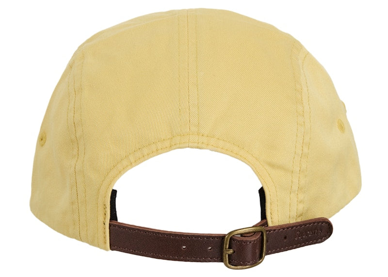 Supreme Washed Chino Twill Camp Cap (SS25) Light Yellow