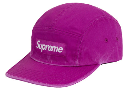 Supreme Washed Chino Twill Camp Cap (SS25) Purple