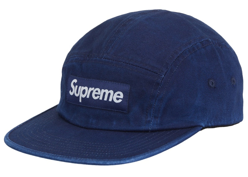 Supreme Washed Chino Twill Camp Cap (SS25) Royal