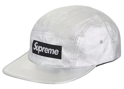 Supreme Washed Chino Twill Camp Cap (SS25) Silver