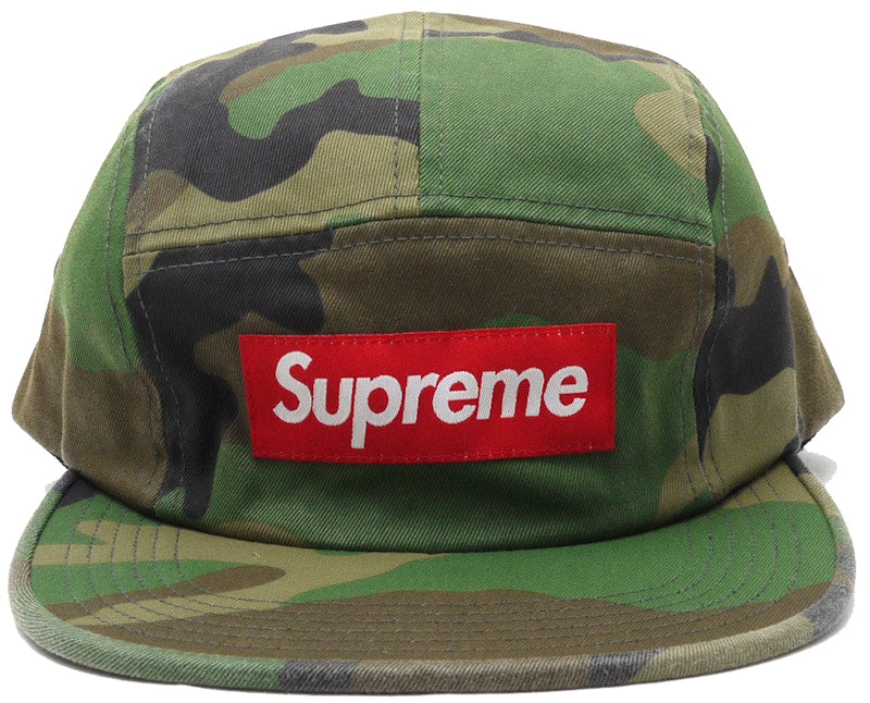 Supreme Washed Chino Twill Camp Cap Woodland Camo