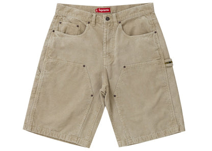 Supreme Washed Corduroy Double Knee Painter Short Tan