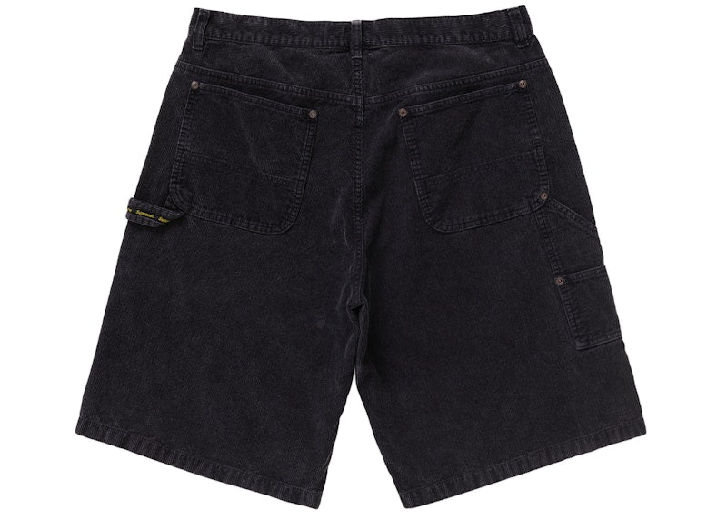 Supreme Washed Corduroy Double Knee Painter Short Black