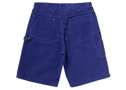 Supreme Washed Corduroy Double Knee Painter Short Blue