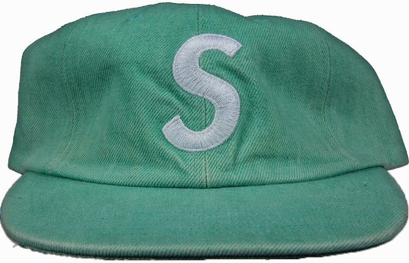 Supreme Washed Denim S Logo 6 Panel Mint