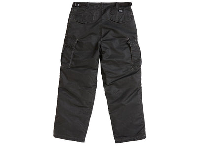 Supreme Washed Flight Satin Cargo Pant Black