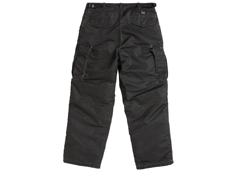 Supreme Washed Flight Satin Cargo Pant Black