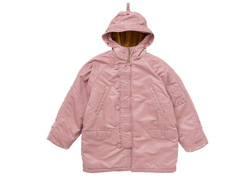 Supreme Washed Flight Satin N-3B Parka Dusty Pink