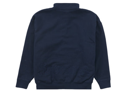 Supreme Washed Half Zip Pullover Navy