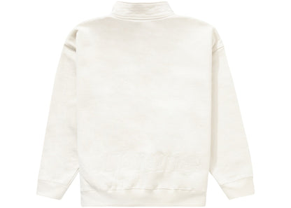 Supreme Washed Half Zip Pullover Stone