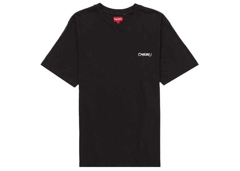 Supreme Washed Handstyle S/S Top Black