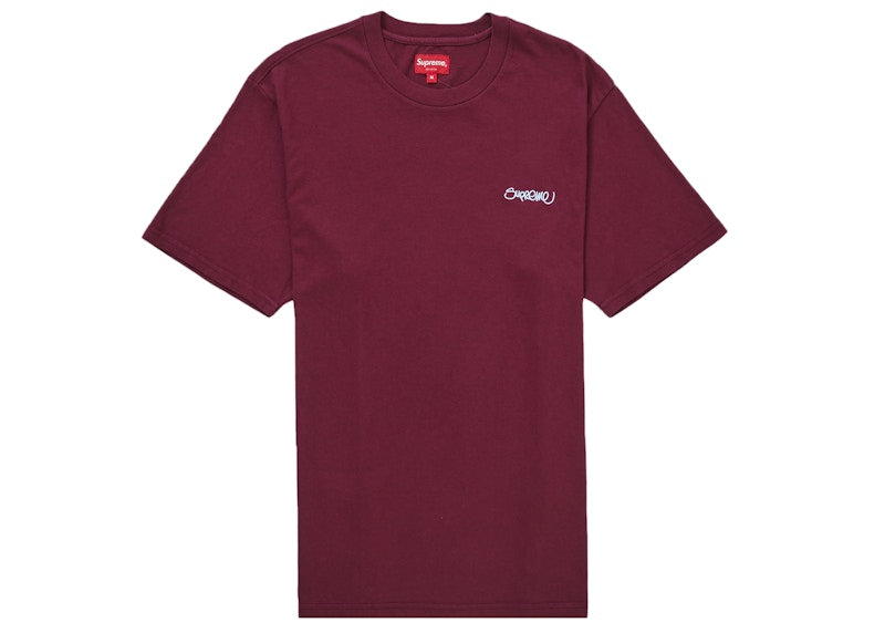 Supreme Washed Handstyle S/S Top Plum