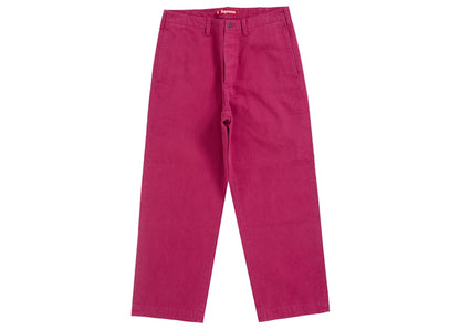 Supreme Washed Herringbone Chino Pant Dusty Pink