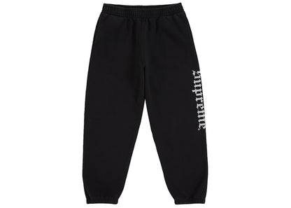 Supreme Washed Old English Sweatpant Black