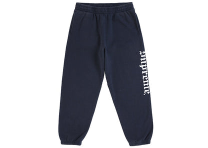 Supreme Washed Old English Sweatpant Navy