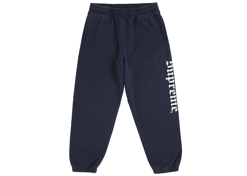 Supreme Washed Old English Sweatpant Navy