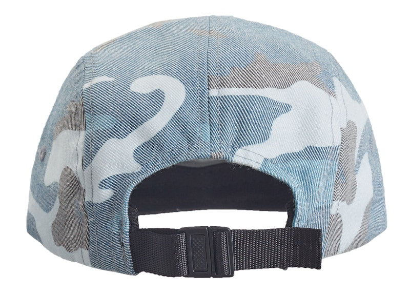 Supreme Washed Out Camo Camp Cap Blue Camo
