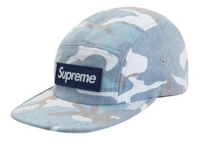 Supreme Washed Out Camo Camp Cap Blue Camo