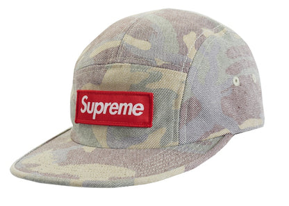 Supreme Washed Out Camo Camp Cap Woodland Camo