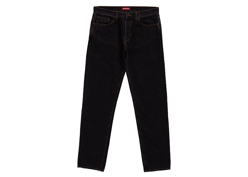 Supreme Washed Regular Jean (SS19) Washed Black