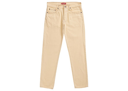 Supreme Washed Regular Jean (SS19) Washed Pale Yellow