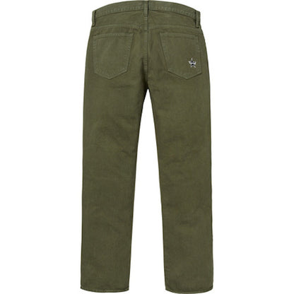 Supreme Washed Regular Jeans (FW18) Olive