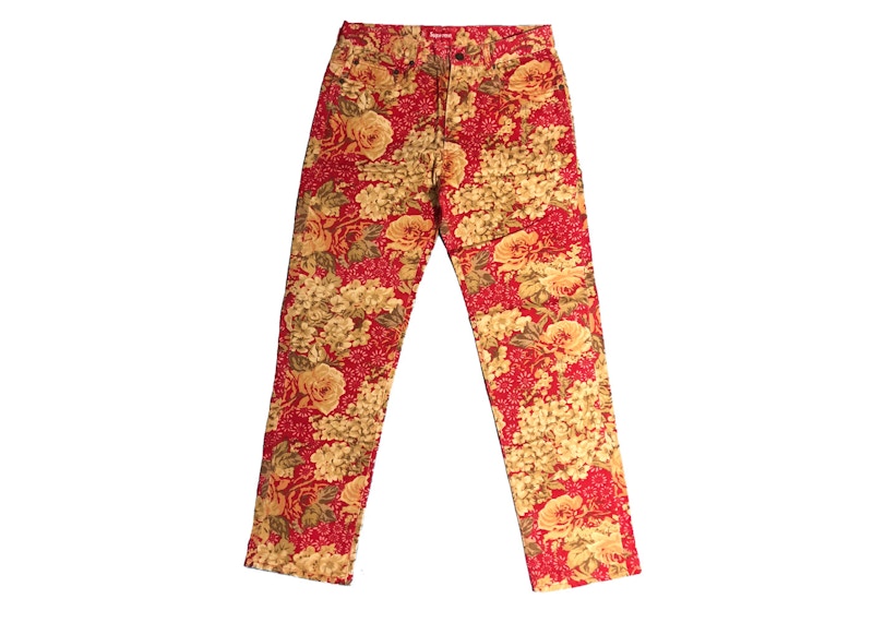 Supreme Washed Regular Jeans Floral