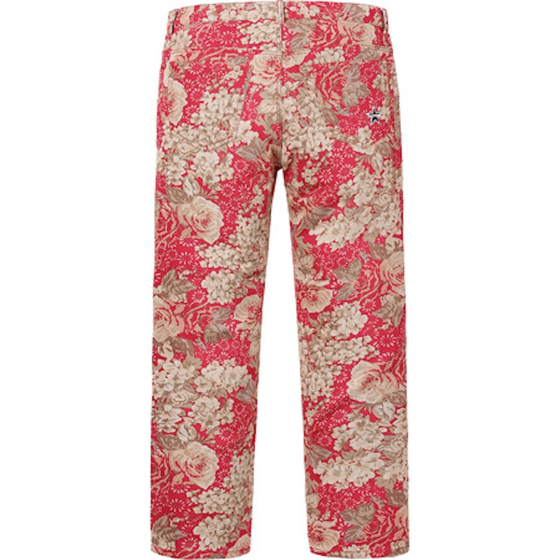 Supreme Washed Regular Jeans Floral