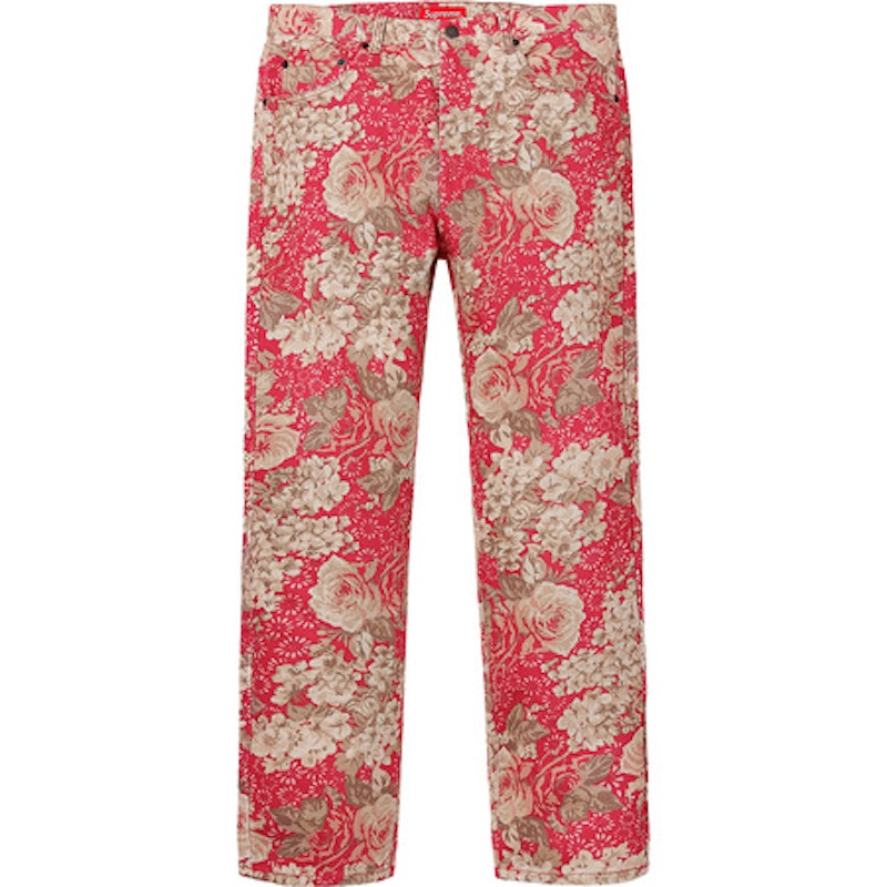 Supreme Washed Regular Jeans Floral