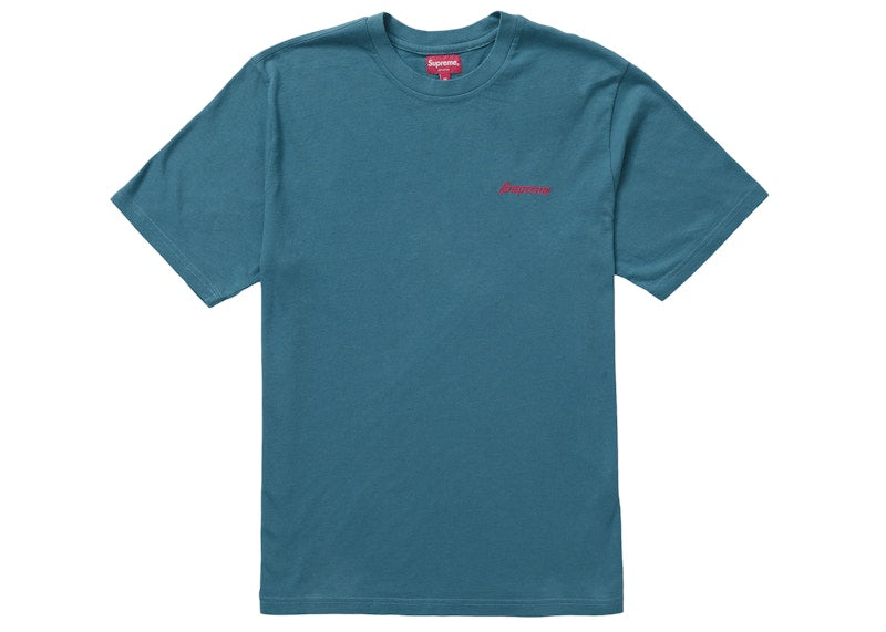 Supreme Washed S/S Tee Aqua