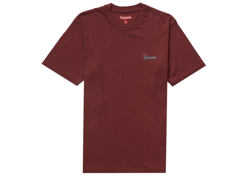 Supreme Washed Script S/S Top (FW23) Cardinal