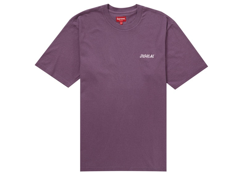 Supreme Washed Script S/S Top Purple