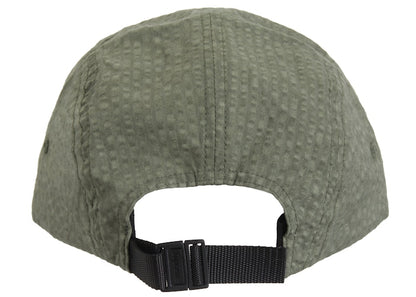 Supreme Washed Seersucker Camp Cap Taupe