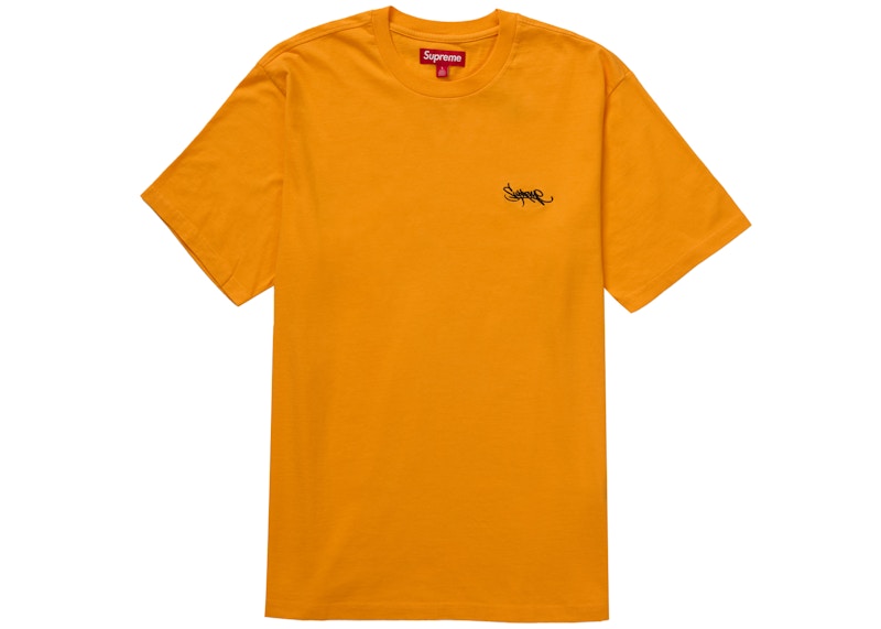 Supreme Washed Tag S/S Top Orange