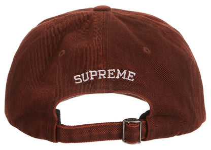 Supreme Washed Twill 6-Panel Brown