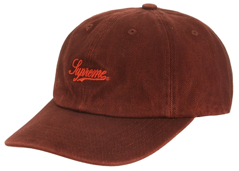 Supreme Washed Twill 6-Panel Brown