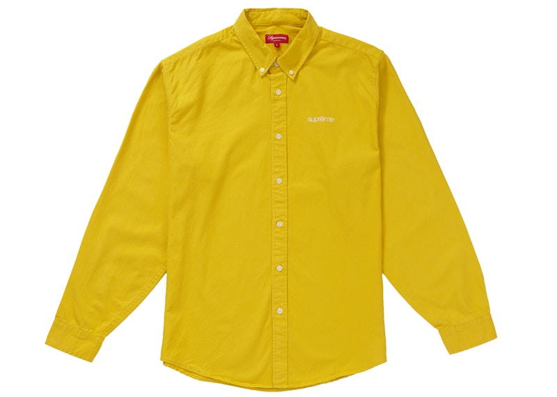Supreme Washed Twill Shirt Light Mustard