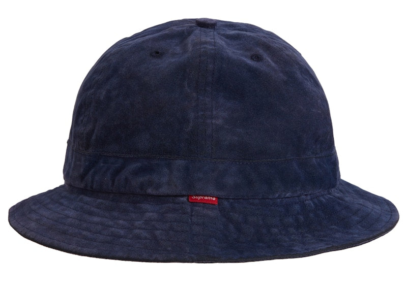 Supreme Washed Velvet Bell Hat Navy