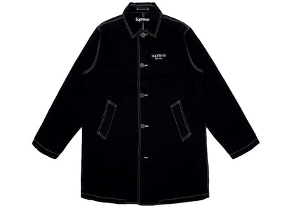 Supreme Washed Work Trench Coat Black