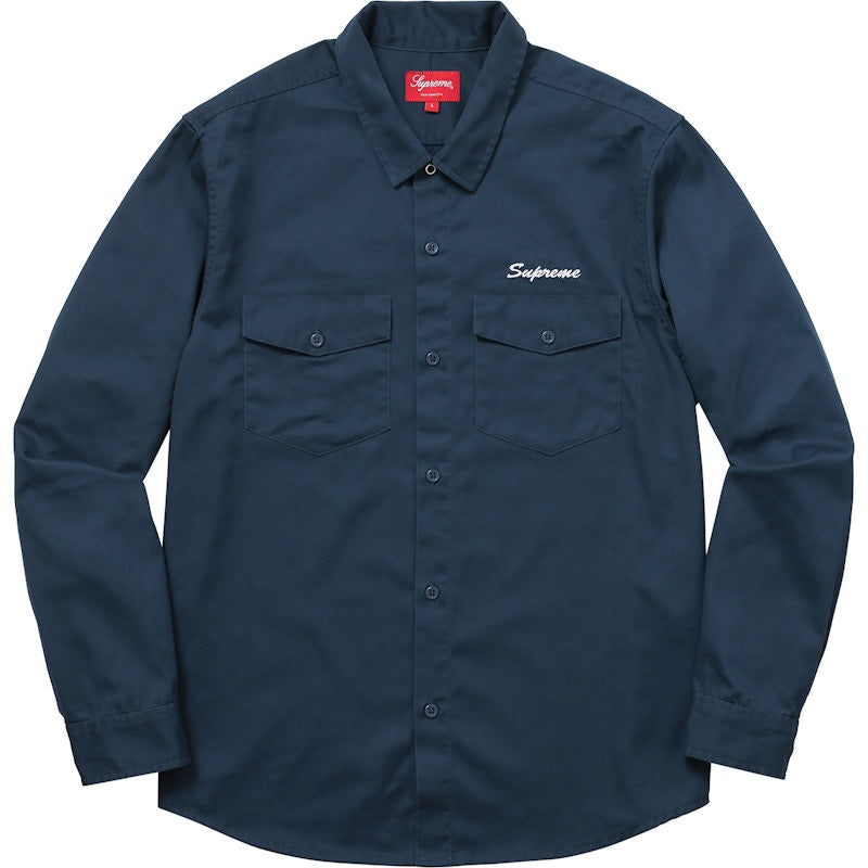 Supreme Waste Work Shirt Light Navy