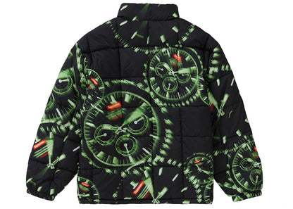 Supreme Watches Reversible Puffy Jacket Black
