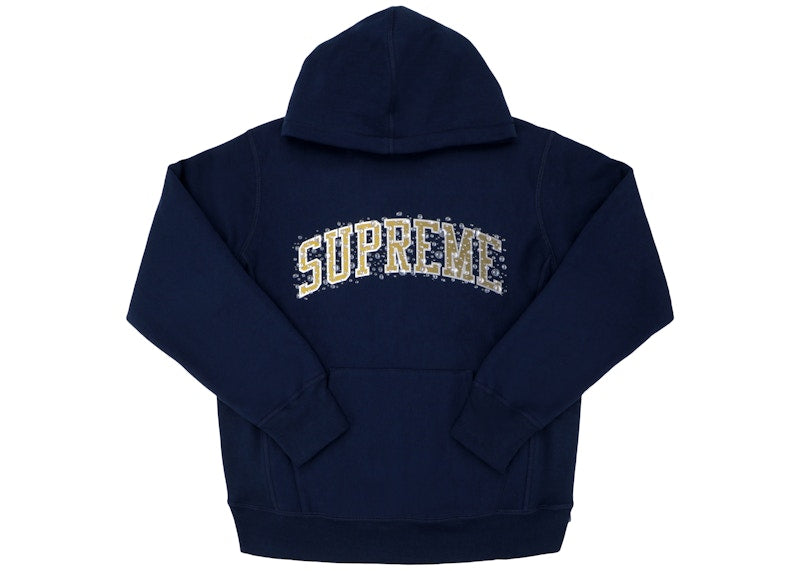 Supreme Water Arc Hooded Sweatshirt Navy