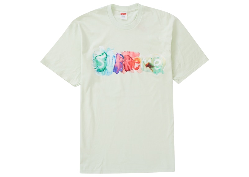 Supreme Watercolor Tee Pale Green