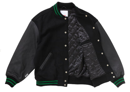 Supreme Wave Varsity Jacket Black