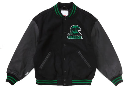 Supreme Wave Varsity Jacket Black