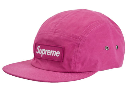 Supreme Waxed Cotton Camp Cap (FW23) Magenta