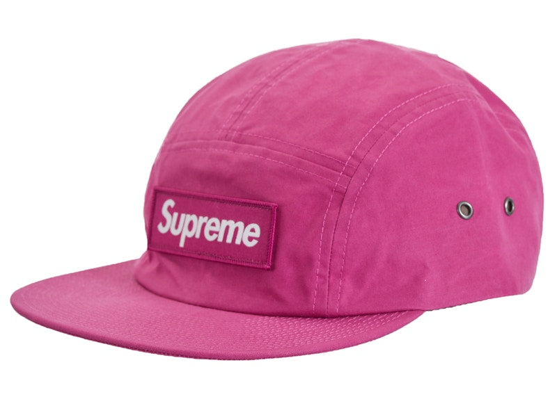 Supreme Waxed Cotton Camp Cap (FW23) Magenta